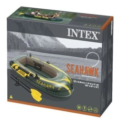 BATEAU GONFLABLE INTEX SEAHAWK 2 + 2 RAMES + GONFLEUR 7 BATEAU GONFLABLE INTEX SEAHAWK 2 + 2 RAMES + GONFLEUR -Aqua Gear Soldes bateau gonflable intex seahawk 2 2 rames gonfleur 2