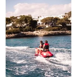 BOUEE TRACTEE BANANE ROUGE JOBE 3 PERSONNES -Aqua Gear Soldes bouee tractee banane rouge jobe 3 personnes 2