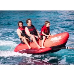 BOUEE TRACTEE BANANE ROUGE JOBE 3 PERSONNES -Aqua Gear Soldes bouee tractee banane rouge jobe 3 personnes 5