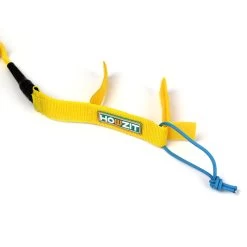 LEASH DE SUP HOWZIT COIL JAUNE/BLEU 9' -Aqua Gear Soldes leash de sup howzit coil jaune bleu 9 1 4