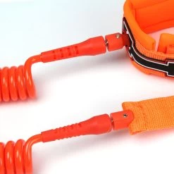 LEASH DE SUP HOWZIT COIL ORANGE -Aqua Gear Soldes leash de sup howzit coil orange 3