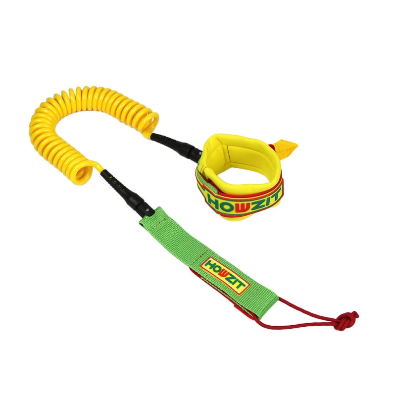 LEASH DE SUP HOWZIT COIL RASTA 9' 2 LEASH DE SUP HOWZIT COIL RASTA 9' – Image 2