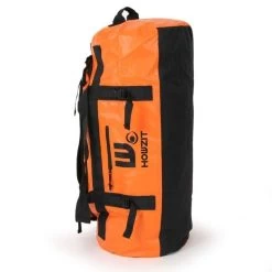 Sac De Voyage étanche DUFFEL BAG 90L HOWZIT - ORANGE -Aqua Gear Soldes sac de voyage etanche duffel bag 90l howzit orange black 13