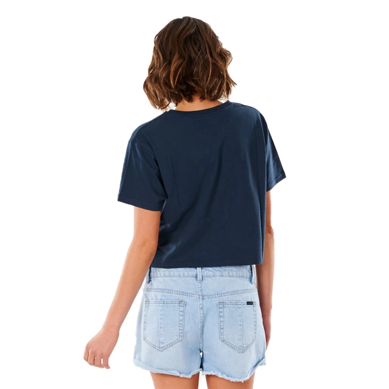 T-SHIRT RIP CURL GOLDEN STATE CROP BLEU MARINE FEMME 3 T-SHIRT RIP CURL GOLDEN STATE CROP BLEU MARINE FEMME – Image 3