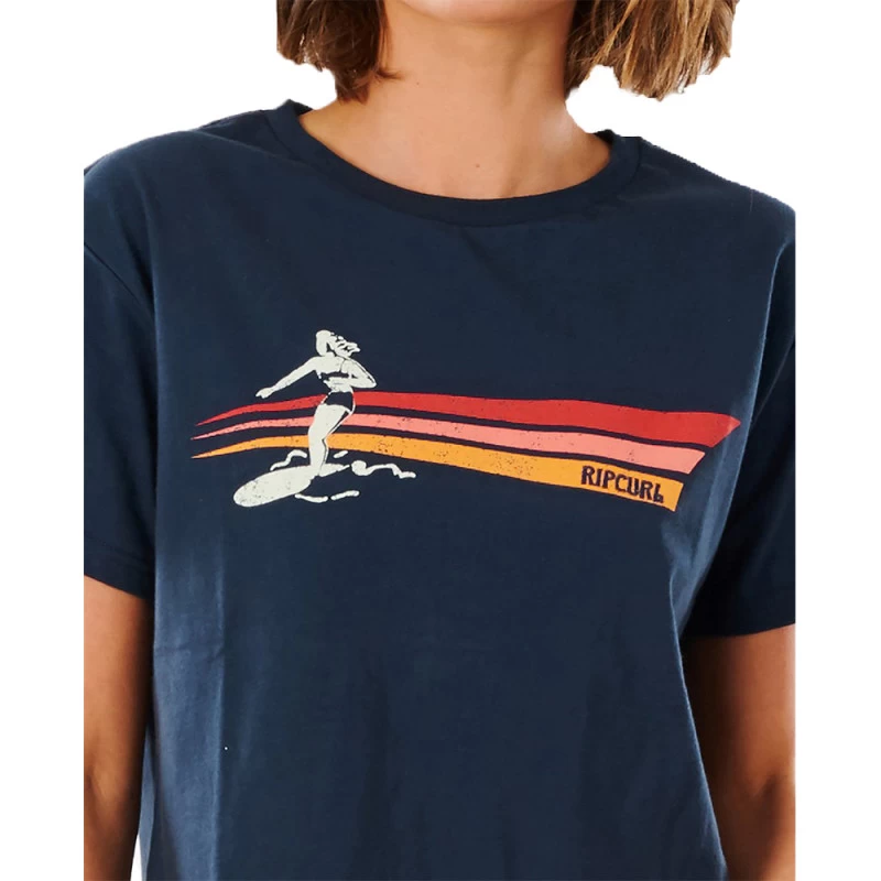 T-SHIRT RIP CURL GOLDEN STATE CROP BLEU MARINE FEMME 4 T-SHIRT RIP CURL GOLDEN STATE CROP BLEU MARINE FEMME – Image 4